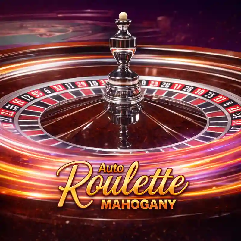 Mahogany Auto Roulette online casino game interface